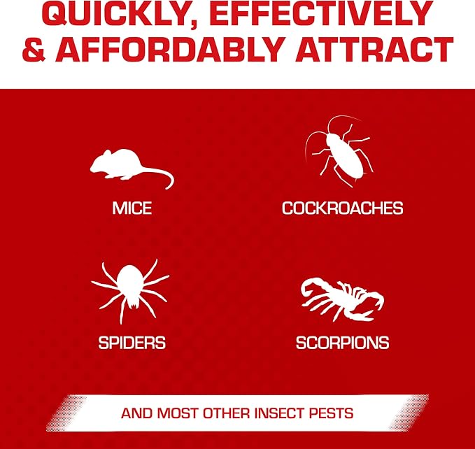 Tomcat Super Hold Glue Traps Mouse Size for Mice, Cockroaches, Spiders, and Scorpions, Ready-To-Use, 4 Traps | For Mice, Cockroaches, Spiders, and Scorpions, Ready-To-Use