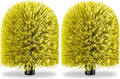 2 Pack Screw on Webster Cobweb Duster Head for Pole,Spider Web Remover Brush, Cobweb Duster Head Attachment,Fits Standard 3/4 inch Threaded Poles(Big, Green)