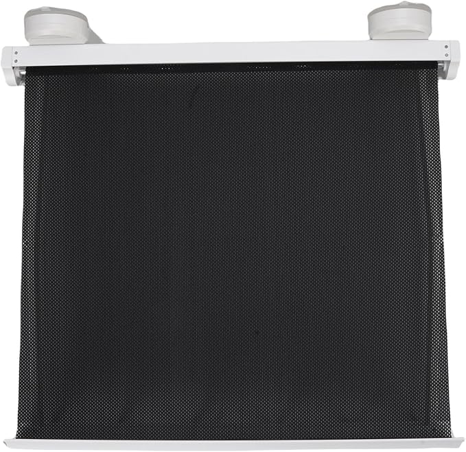 Wall Mounted Clothes Drying Rack, Retractable Hidden Laundry Drying Mesh Net, Suction Cup Clothes Organizer with Strong Suction Cups, Ideal for Socks, Underwear & Small, (White)