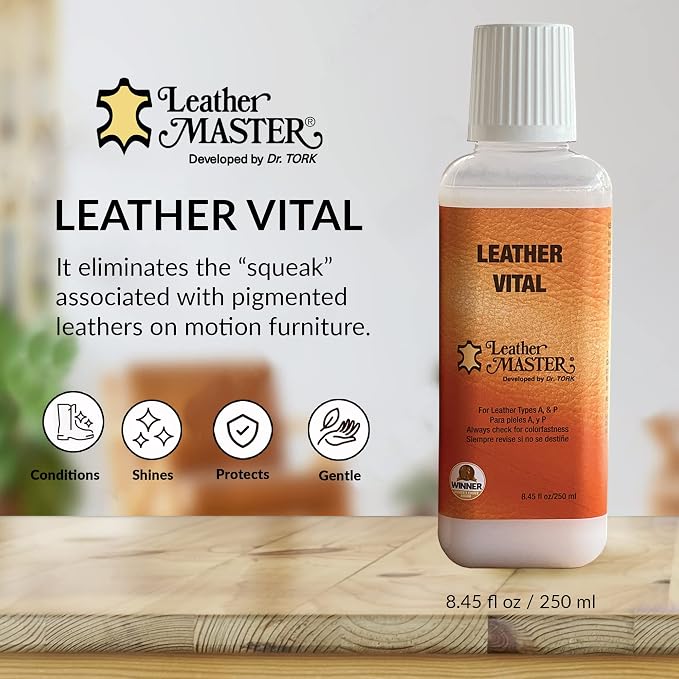 Leather Master Strong Leather Care Bundle - 250 ml Exceptional Leather Care Stain Remover, Protector and Polish Kit. Made to Clean Leather Accessories, Auto Detailing, Furniture, Handbags and Shoes