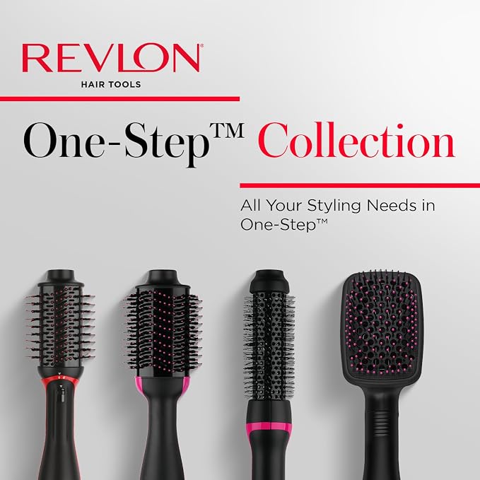 REVLON One-Step Volumizer Plus Hair Dryer and Styler | More Volume, Less Damage, and More Styling Control for Easy and Fast Salon-Style Blowouts, Plus Travel Friendly (Black)