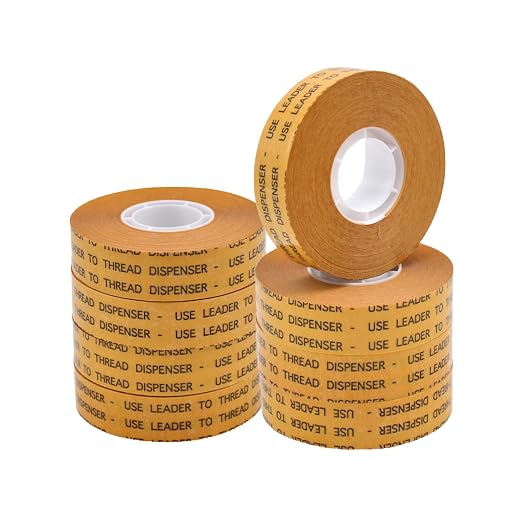 WOD General Purpose ATG Tape, 3/4 inch x 36 yds. (Set of 8 Rolls) Adhesive Transfer Tape Glider Refill Rolls Clear Adhesive on Gold Liner (Acid Free) RWATG20