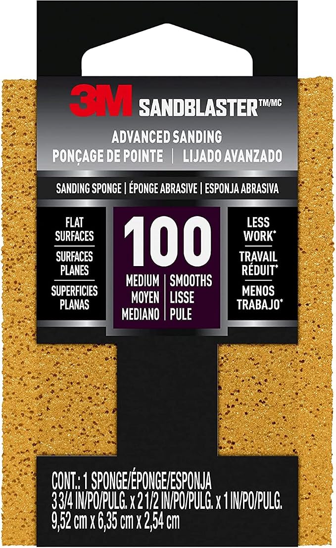 3M 20907-320 320 Grit Sandblaster™ Between Coats Sanding Sponge Block
