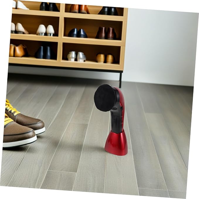 Electric Shoe Polisher Kit with Replacement Brush Heads, Dual Power | Fiber Sponge Plastic Build, Automatic Dust Removal and Polishing, Home Daily Maintenance for Sneakers and Footwear