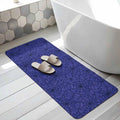 Navy Blue Halloween Bathroom Runner Rugs Non Slip Washable Absorbent Narrow Long Bath Mat Black Spiders Net Classic Gingham Runner Rugs for Kitchen Hallway Bedroom Laundry Study Room 19.7"x63"