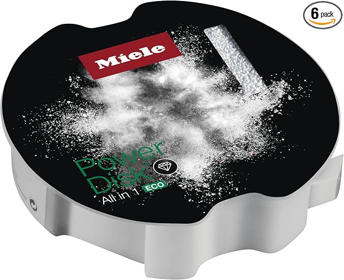 Miele Original PowerDisk All in 1 ECO, Detergent for Dishwashers with AutoDos, 49.4 oz Disk, 6 Pack