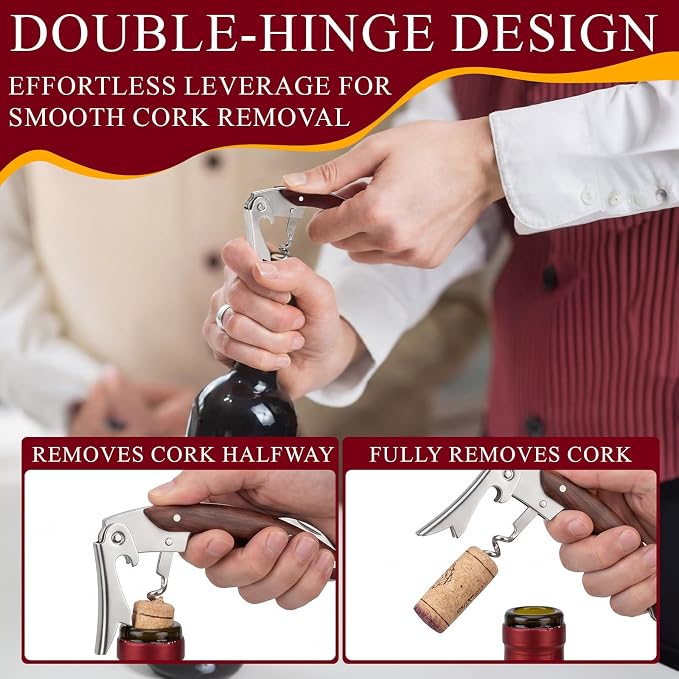 Hushee 12 Set Wine Opener Bulk Wine Key with Leather Pouch Professional Waiter Corkscrew Bottle Opener with Foil Cutter Stainless Steel Commercial Openers Set for Server Bar Restaurant Bartenders