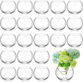 24 Pcs Fish Bowl Bubble Vase Bulk,3.5" h X 4.7" w
