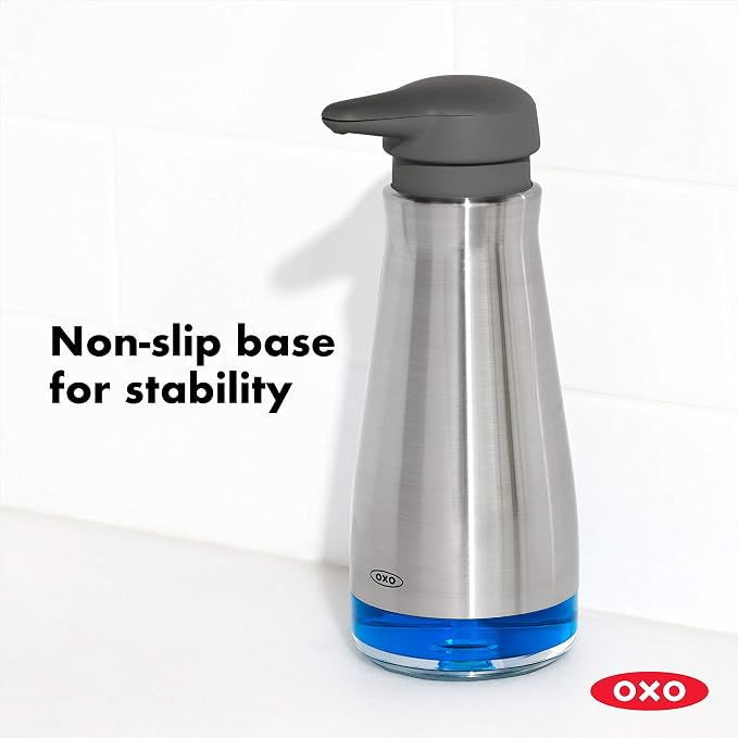 OXO Good Grips Stainless Steel Soap Dispenser & Stainless Steel-Sink Caddy