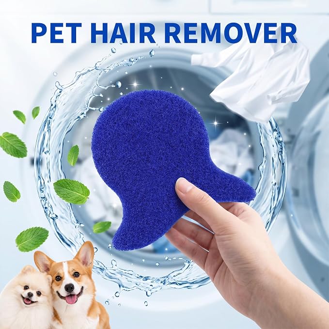 Pet Hair Remover for Laundry, Reusable Pet Hair Catcher(6PC,Black) | Traps Dog & Cat Fur for Washer & Dryer, Reduce Lint & Dander from cloth, Must-Have Pet Hair Remover Tool