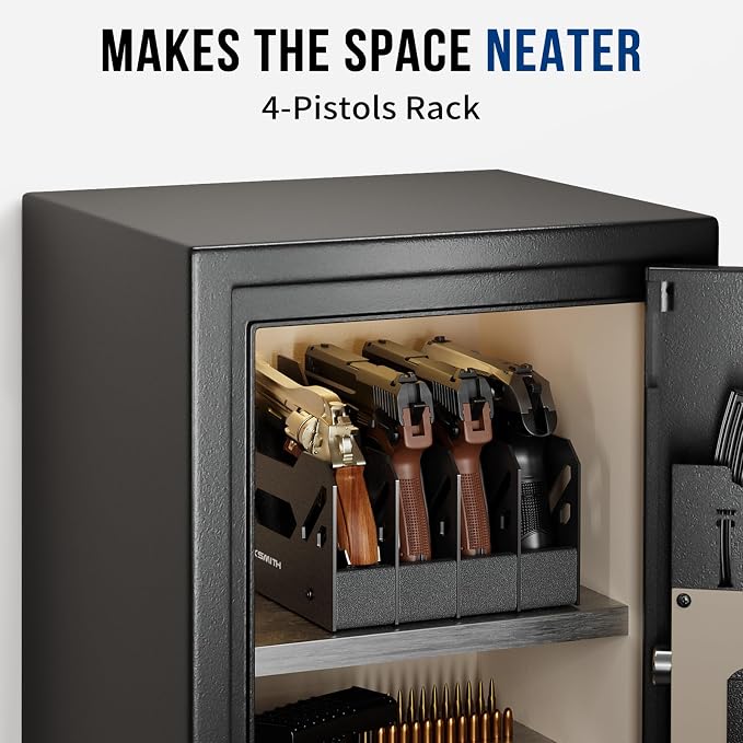 BlackSmith Foam Pistol Rack for Gun Safe Gun Accessories Storage Firearm Handgun Rack Revolver Pistols Holder