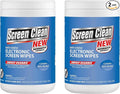 Zenex Screen Clean Anti-Static Electronic Screen Wipes - Single Sided Non-Abrasive Towels | For TV, Phones, Monitors | Quick Dry & Streak-Free | Prevents Static Build-up (2 Pack | 180 Sheets Total)