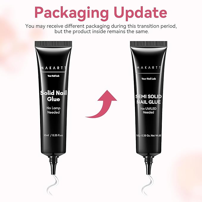 Makartt Press On Nail Glue: No UV Lamp Needed, 20s Air Dry Adjustable for Beginners, Strong Hold, Semi-solid Precise Control, Easy for Press-On Users At-home Application, HEMA-Free for Sensitive Nails