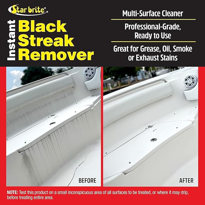 STAR BRITE Black Streak Remover & Degreaser + Magic Sponge Eraser 2 Pack - Super Charge Your Cleaning Kit