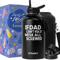 DYSANKY Fatehers's Day Water Bottle Gift– 64 oz Insulated Stainless Steel Bottle with Carrier Bag, Strap & Gift Box – BPA-Free – Ideal for Hiking, Camping & Travel 64 oz