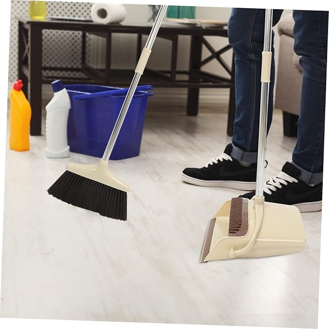 Didiseaon 1set Indoor Broom Dustpan Set Broom Sweeper Dust Pan and Cedar Dustpan Set Home Cleaning Tool