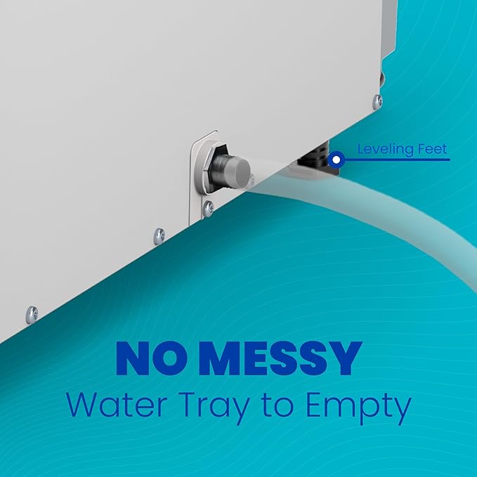 AprilAire E050PZ 50-Pint Professional-Grade, Whole-House Dehumidifier with drain hose for up to 1,600 Sq. Ft. with S86WMUPR Wi-Fi Thermostat, Drain Hose, Condensate Pump, Bracket, and Hanging Kit