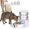 RIZZARI 4L Gravity Cat Water Dispenser: Filtered Water for Kittens | Apartment-Friendly Size/Cleaner Water Every Day/Perfect for Small Pets/Less Frequent Refills/Quick Daily Cleaning