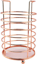 1-Piece Rose Gold Utensil Holder for Kitchen Counter, Stainless Steel Cooking Utensil Holder, Kitchen Utensil Organizer
