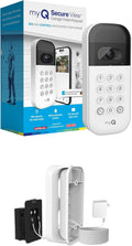 myQ Smart Garage Door Video Keypad + Wired Power Adapter Kit, with Wide-Angle Camera, Customizable PIN Codes, and Smartphone Control, Works with Chamberlain, LiftMaster and Craftsman openers