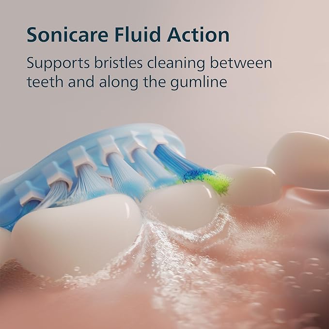 Philips Sonicare 5900 Series Electric Toothbrush, Pressure Sensor, 6 Brushing Settings, SmarTimer, BrushPacer, 21-Day Runtime, Gentle Professional-Clean Feel, for Sensitive Gums, White, HX7130/02