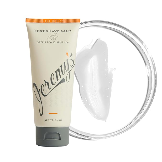 Jeremy’s Razors for Men, Precision 5 Shaving Kit, 4 Razor Cartridges, Shave Cream 6oz with Aloe + Cocoa Butter, Post Shave Balm 3.4oz, Ergonomic Grip Handle, Travel Bag, 8 Piece Set