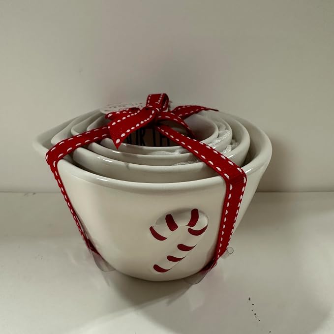 Rae -CANDY Measuring Cups Allside White with Candy Figures CHRISTMAS MEASURING CUPS- Dunn by Magenta