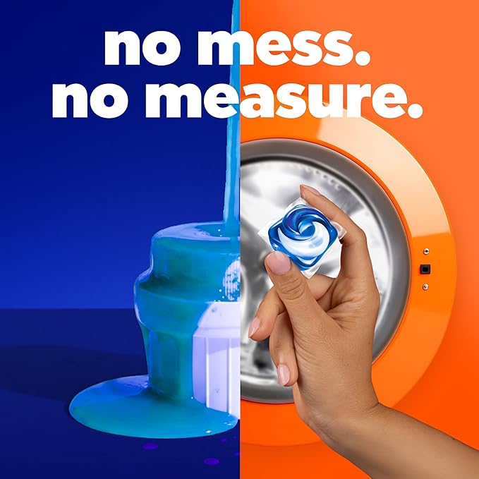 Tide PODS laundry detergent pacs, 3-in-1 Stain Remover, Odor Fighter, Color Protector, 112 Count, HE compatible, Spring Meadow Scent