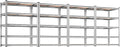 REIBII 2020LBS Garage Shelving Heavy Duty Metal Shelving 5 Tier Storage Shelves, Garage Shelves for Basement, Warehouse, Pantry, Closet, Kitchen, 72" H x 36" W x 16" D, Galvanized, 4 Pack