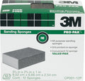 3M CP001-12P Sanding Sponge, Fine Grit, 12-Pack