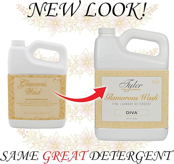 Tyler Glamorous Wash DIVA Fine Laundry Detergent with Stain Remover Pen - DIVA Liquid Detergent Designed for Clothing - Hand and Machine Washable - 32oz (DIVA)