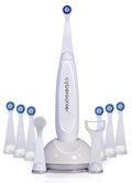 Cybersonic3 Electric Toothbrush, Rechargable Power Toothbrush with Complete Dental Care Kit Including Tongue Scraper and Floss Heads + 6 Replacement Brush Heads