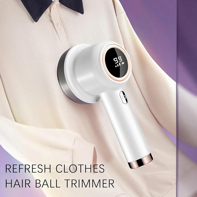 Lint Remover Lint Remove for Clothing Electric Sweater Fabric Balls Shaver Pellet Fluff Fuzz Remover Rechargerable Plush Remover Fabric Shaver (Color : Purple Three Head)