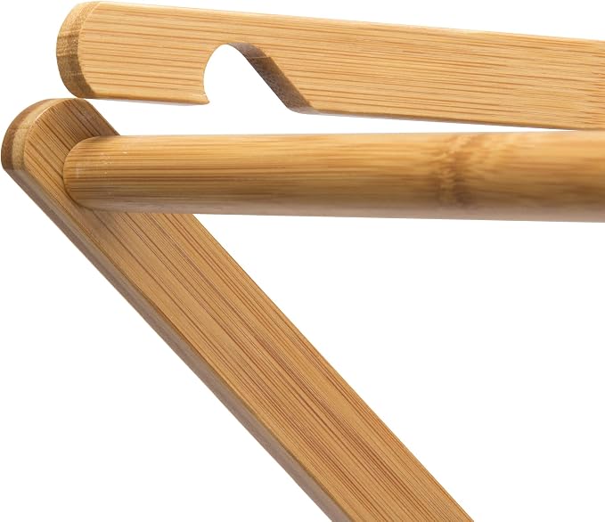 Household Essentials Bamboo Folding Clothes Drying Rack, Upscale Laundry Rack with 11 Dowels, Environmentally Friendly, Stable Frame, Shelf for Drying Flat