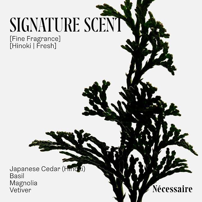 Nécessaire The Body Wash Hinoki. Multi-Oil Shower Gel Body Wash for Women + Men. Non-Comedogenic + Hypoallergenic for Sensitive Skin with Niacinamide. 500ml/16.9 fl oz