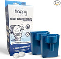 Happy Toilet Cleaner Original Toilet Bowl Tablet Holder Automatic Toilet Bowl Cleaner - Easy Install Toilet Tablet Holder, Auto Toilet Cleaning System Tank Caddy, Septic Safe Flush, Made in USA (2PK)
