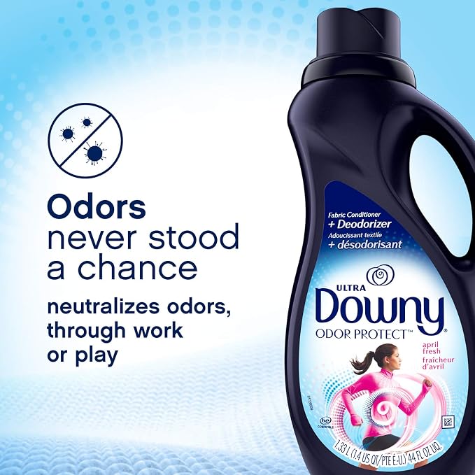 Downy Odor Protect Fabric Deodorizer and Fabric Conditioner, April Fresh, 32 fl oz