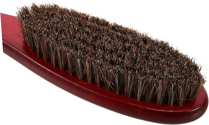 NOLITOY 3pcs Handle Horsehair Shoe Brush Cleaning Tool for Boot Care Efficient Polishing for Footwear