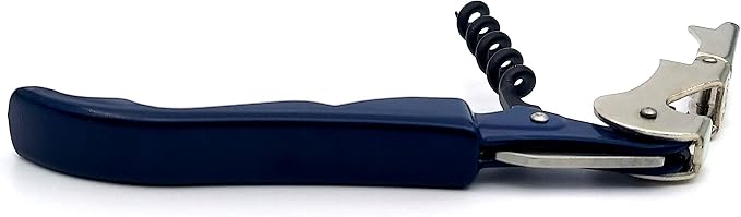 Pulltap's Genuine Classic 500 Waiter's Corkscrew – Double-Hinged Wine Key with Hinged Foil Cutter – Patented Design – Made in Spain – Dark Blue (Azul Oscuro)