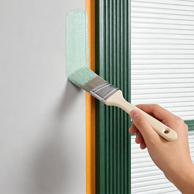 15 PCS 1.5 Inch Paint Brushes Set, Angle Sash Brush Wooden Handle Paintbrush for Painting Walls, Acrylics, Stains, Interior Exterior Home Improvement