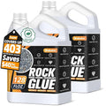 Rock Glue for Landscaping, 2 Gallon 20X Mega Hold Mulch Hold Gravel Binder, Intertek Test Pea Gravel Stabilizer, Pet Safe Mulch Stone Adhesive for Walkways, Yards & Decorative Driveway Edges