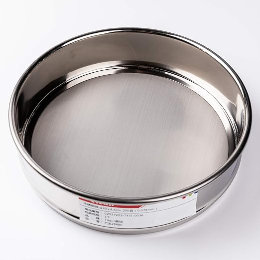 φ20×4.5cm 500 Mesh 304 Stainless Lab Sieves Economy Test Sieve 304 Stainless Steel Wire Cloth（0.0308mm）