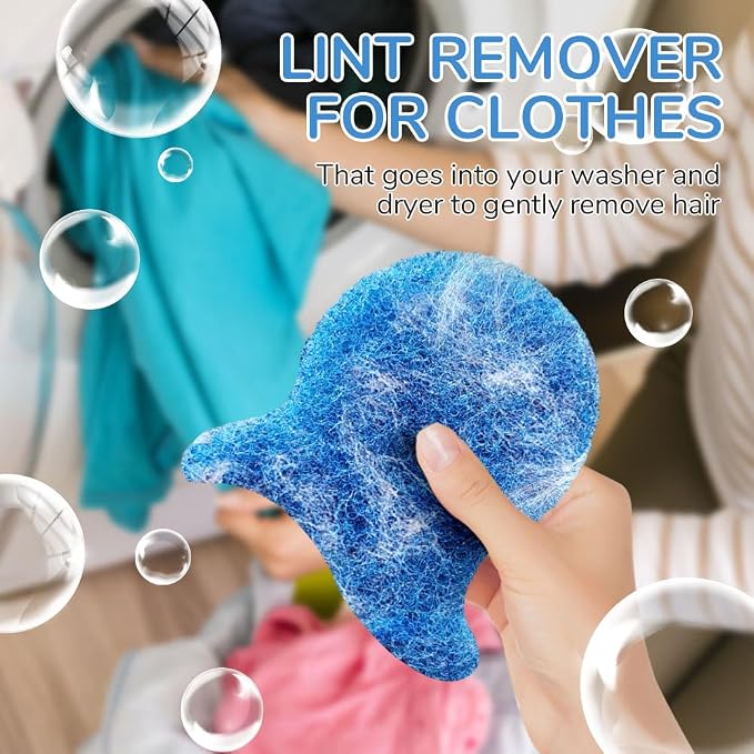 Pet Hair Remover for Laundry, Reusable Laundry Pet Hair Catcher, Pet Fur & Lint Collector for Washer, Washable Hair Removal Tool