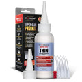 Starbond Super Fast Thin CA Glue – Super Glue Pro Kit with Precision Microtips Anti-Clog Cap & Extra Nozzles – Premium Cyanoacrylate Adhesive for Cracks, Joints, Woodturning, Hobby & Repairs, 2 oz