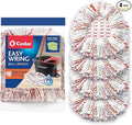 O-Cedar EasyWring Deep Clean Refill (4-Pack) | 40% More Cleaning Power | Microfiber Mop Refill Compatible with O-Cedar EasyWring Spin Mop & Bucket System