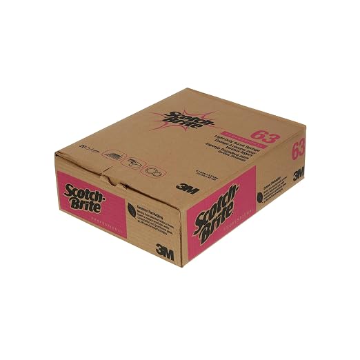 3M Scotch-Brite Light Duty Scrubbing Sponge 63, 6.1 in x 3.6 in x 0.7 in, 20/Case