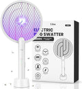 LiBa Electric Fly Swatter, 4000V 2-in-1 Mosquito Killer Lamp, USB Rechargeable with 5-Layer Safety Net, Cordless Insect Killer Trap Home Office Camping Patio