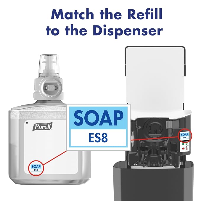 Purell 778502 Healthcare HEALTHY SOAP High Performance Foam ES8 Refill, 1200 mL, 2/CT