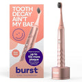 Burst Original Sonic Electric Toothbrush for Adults (Rose Gold) | Rechargeable Electric Sonic Toothbrush | Soft Bristle Deep Clean Stain & Plaque Removal | 3 Modes: Teeth Whitening/Sensitive & Massage