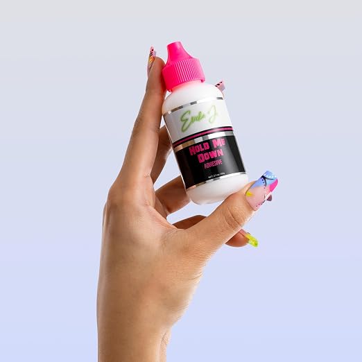 Ericka J. Hold Me Down Adhesive - Waterproof Lace Wig Glue for Strong Hold, Quick Drying, Sweat & Water Resistant – Sensitive Skin Friendly (60g / 2.1 oz, Watermelon)